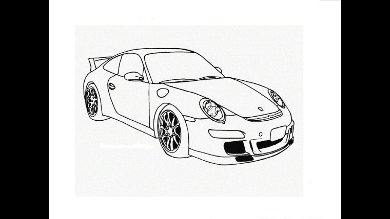 Раскраски Порше 911 Каррера