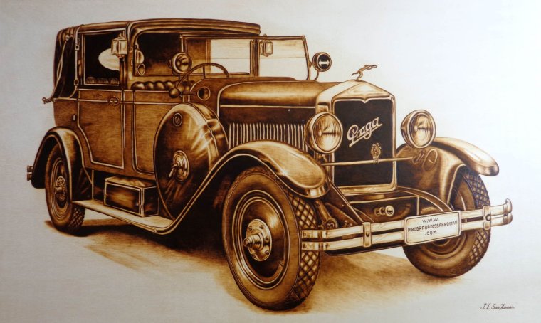 Ретро автомобили для декупажа