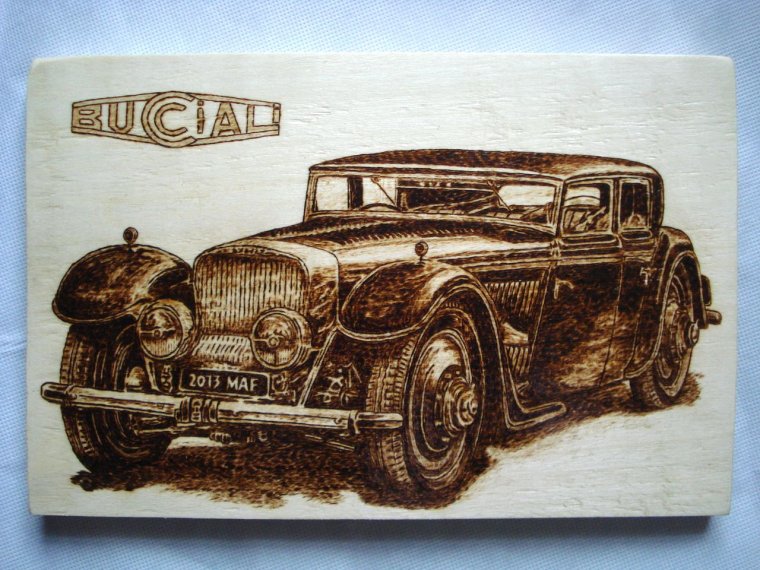 Ретро автомобилей для выжигания