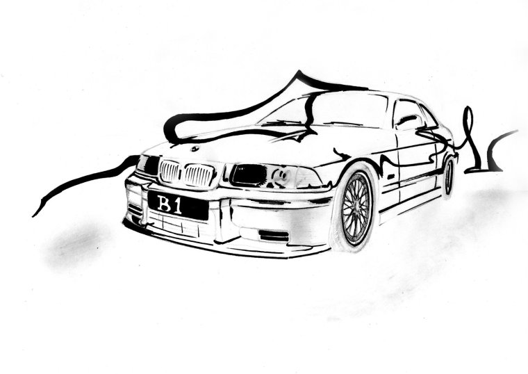 Ламборгини Countach скетчи