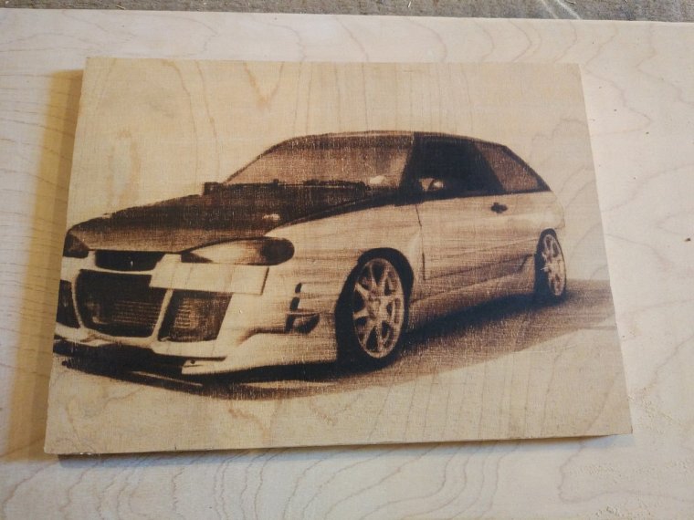 ВР-059 Выжигание в рамке "спорткар"