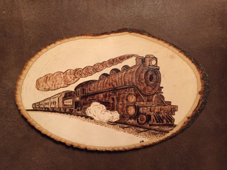 Выжигание по дереву про пожарных