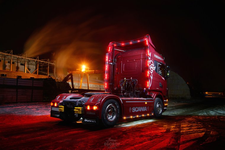 Скания с730 ночь