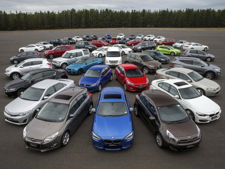 Очень много машин