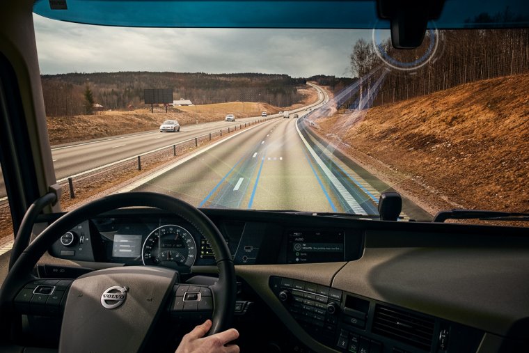 Вид из кабины автомобиля