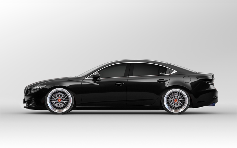 Mazda 6 черный сбоку