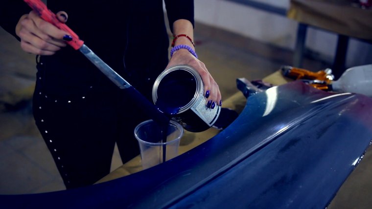 Краска с кистью для авто