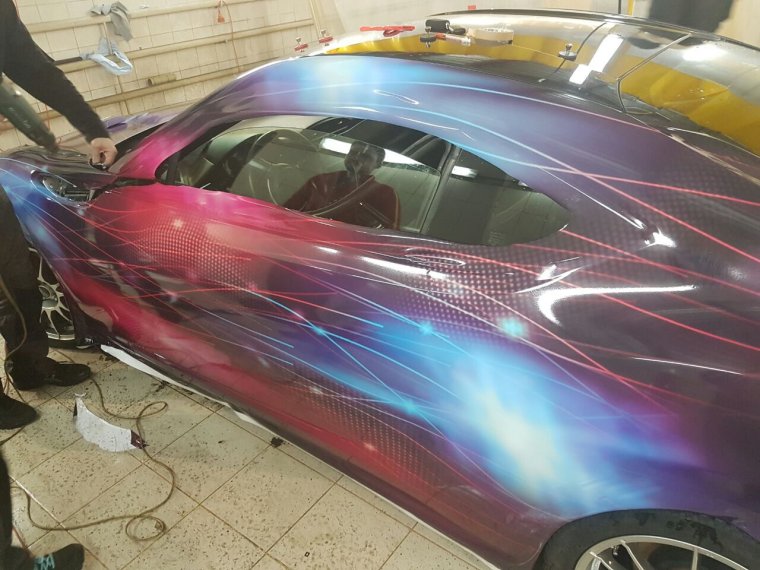 Кадиллак ЦТС аэрография