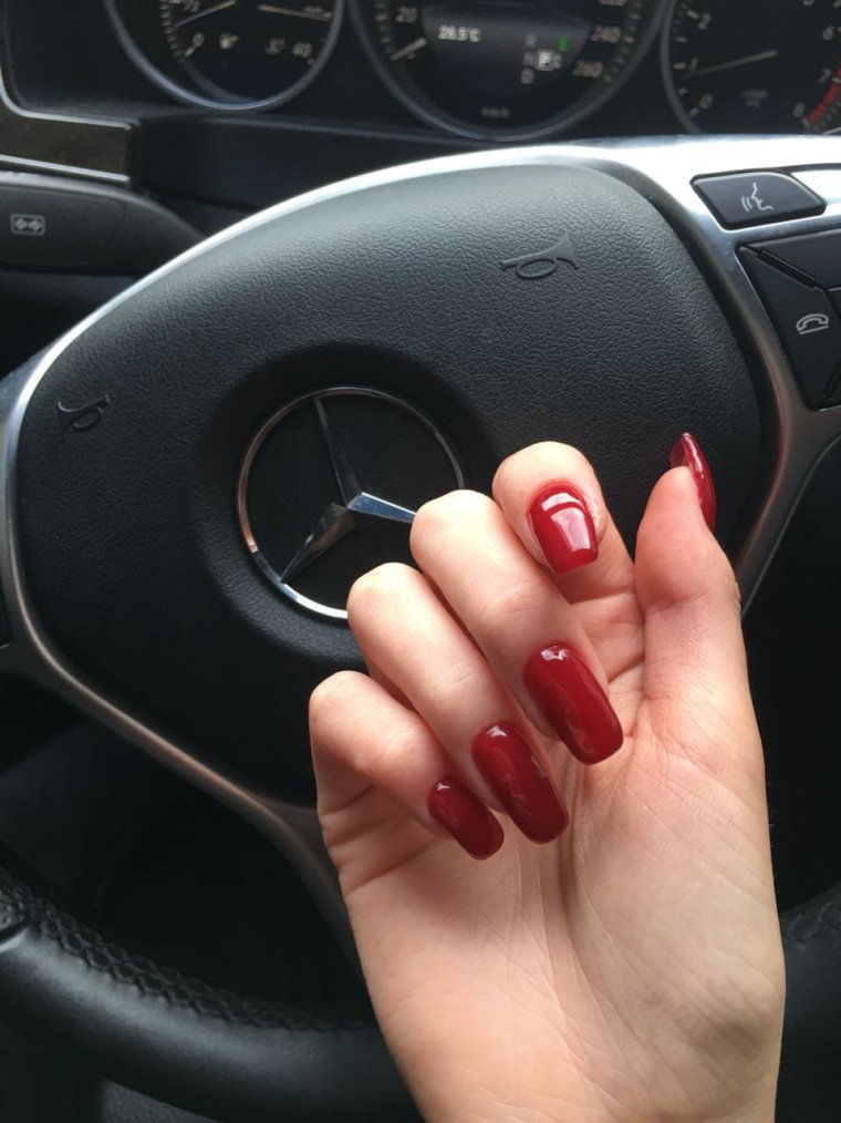 Маникюр руль на ногтях