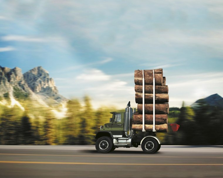 Грузовик с грузом