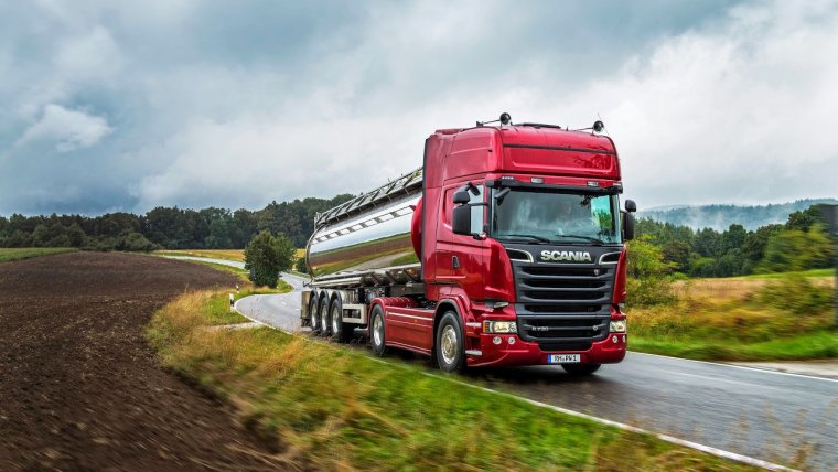 Scania r730 с полуприцепом