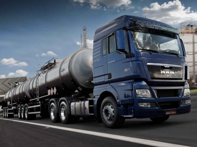 Ман тягач с цистерной