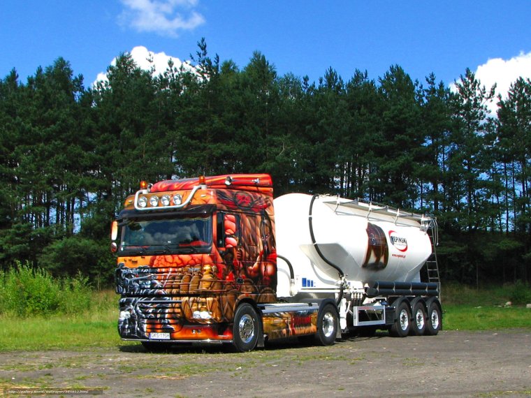 Машина Даф с бочкой