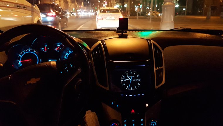Chevrolet Cruze скорость ночь за рулем