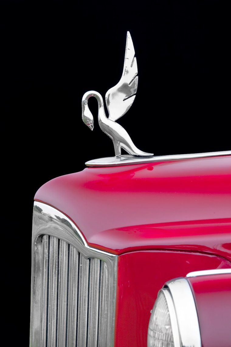 Автомобиль с птичкой на капоте