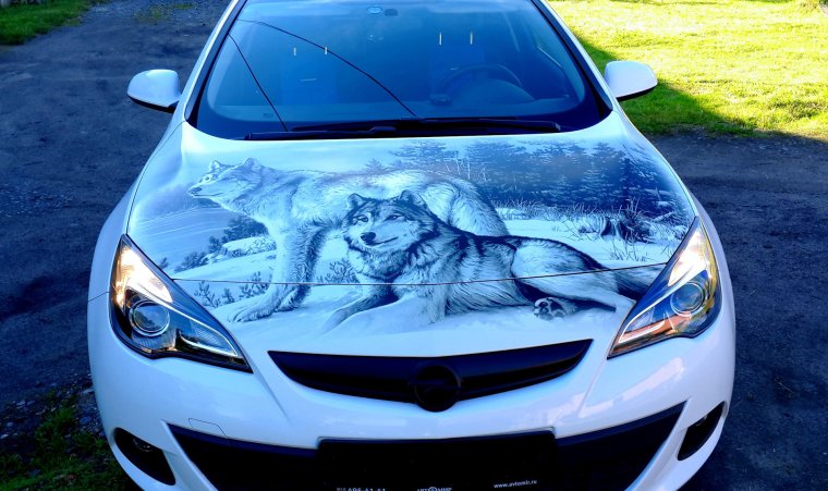 Аэрография Opel Astra GTC