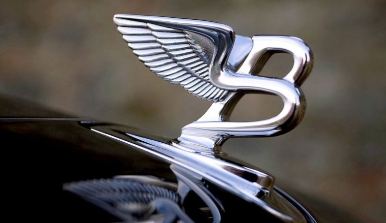 Марка машины с крыльями на значке