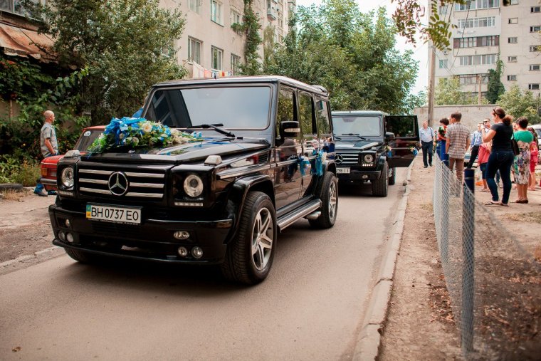 Свадебный кортеж Mercedes Gelandewagen