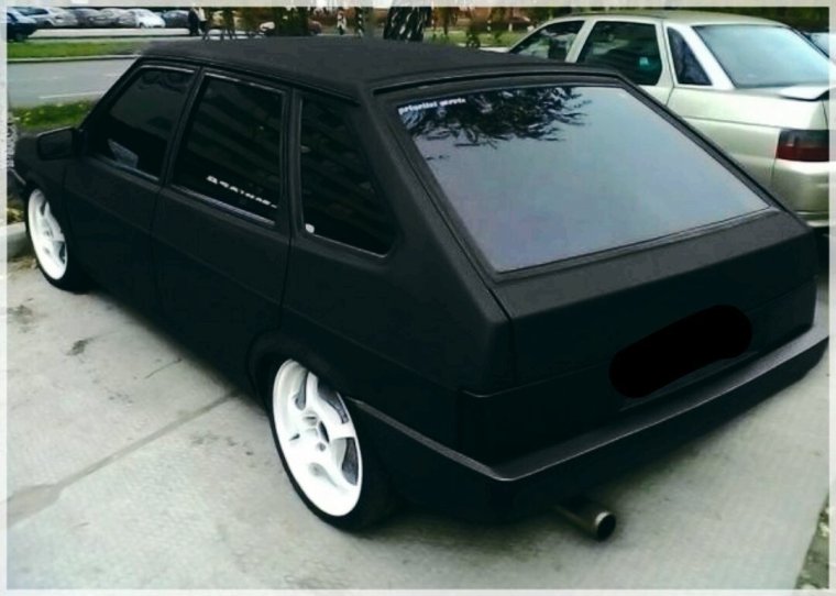 ВАЗ 2109 черная тонированная