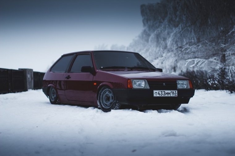 ВАЗ 2108 бункер красная