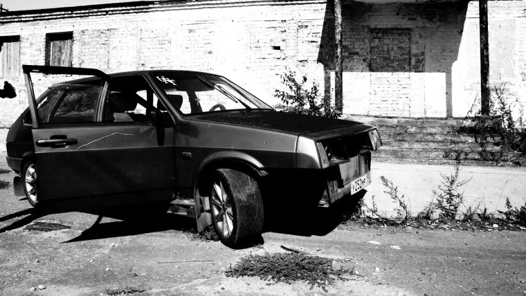 ВАЗ 2108 черная бандитская