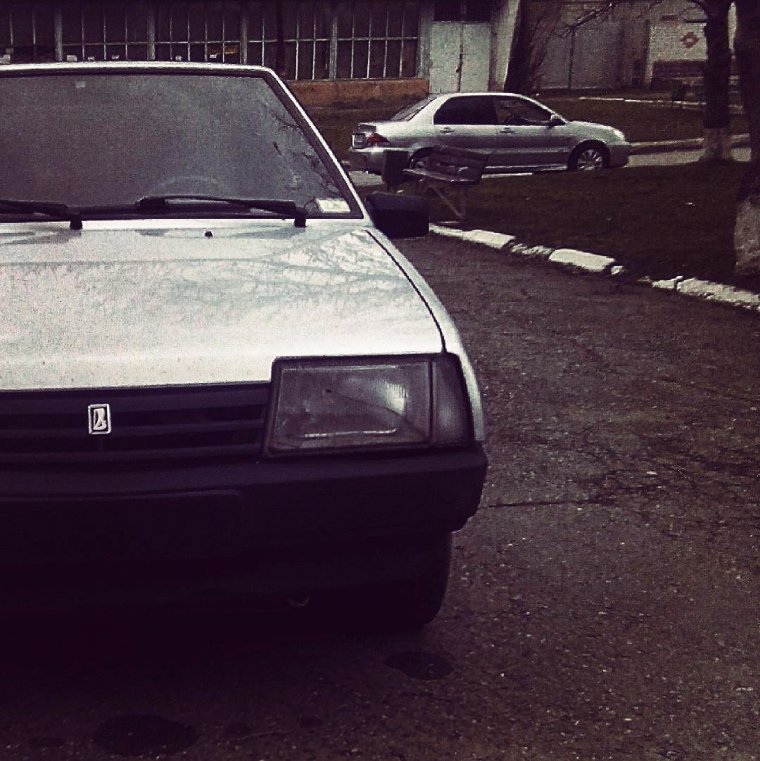 ВАЗ 2109 бандитка белая