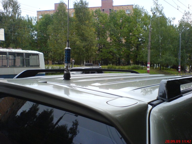 Врезная антенна для рации на крышу автомобиля