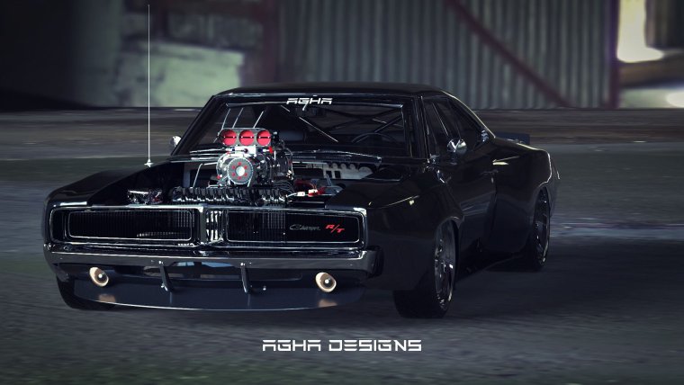 Додж Чарджер 1969 суперчарджер