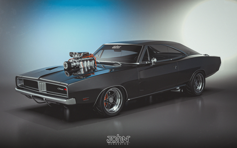 Dodge Charger 1969 суперчарджер