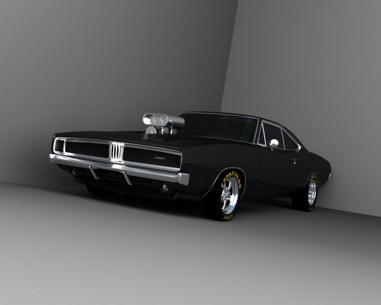 Dodge Charger 1969 черный