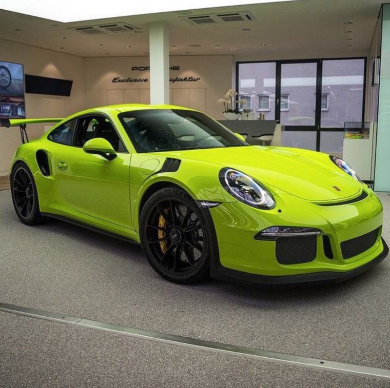 Porsche 911 gt3 салатовый