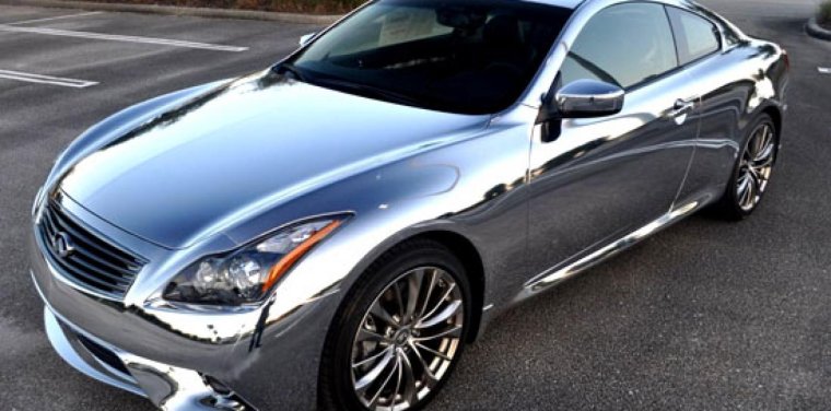 Серебряная пленка на авто