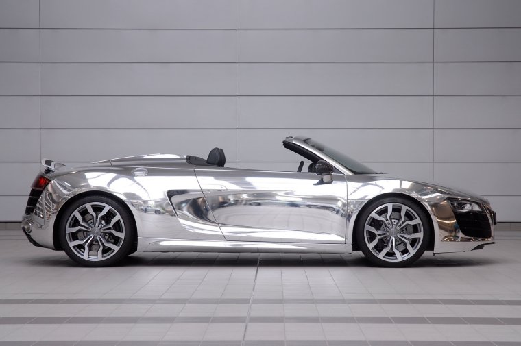 Audi r8 хромированная