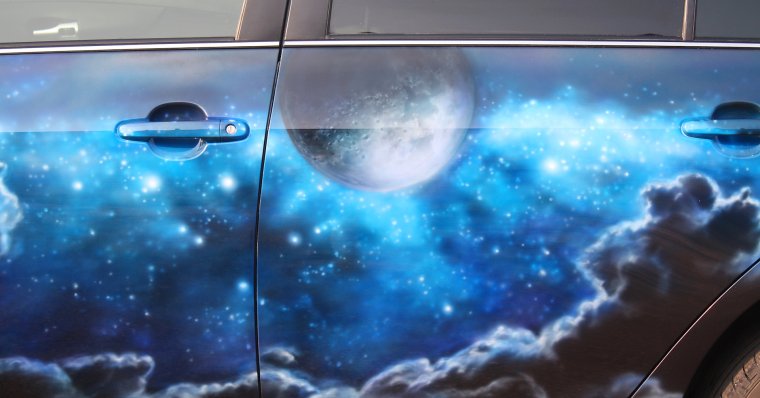 Аэрография космос