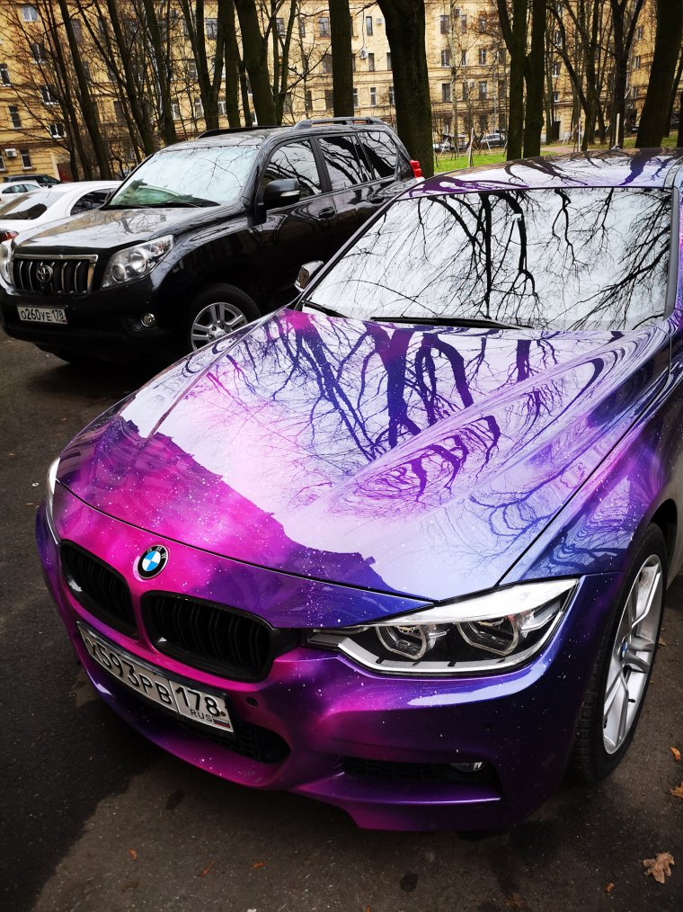 BMW f30 аэрография