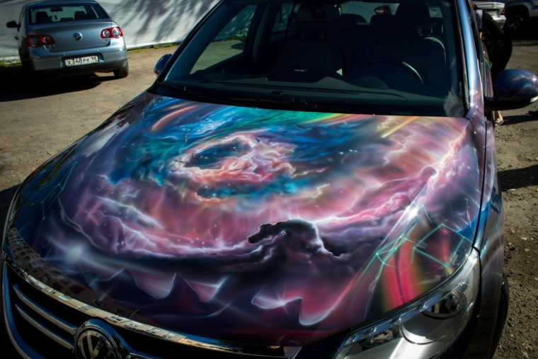 Аэрография звездное небо