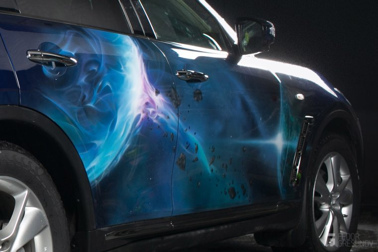 Аэрография ворота космос