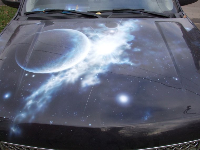 Аэрография космос