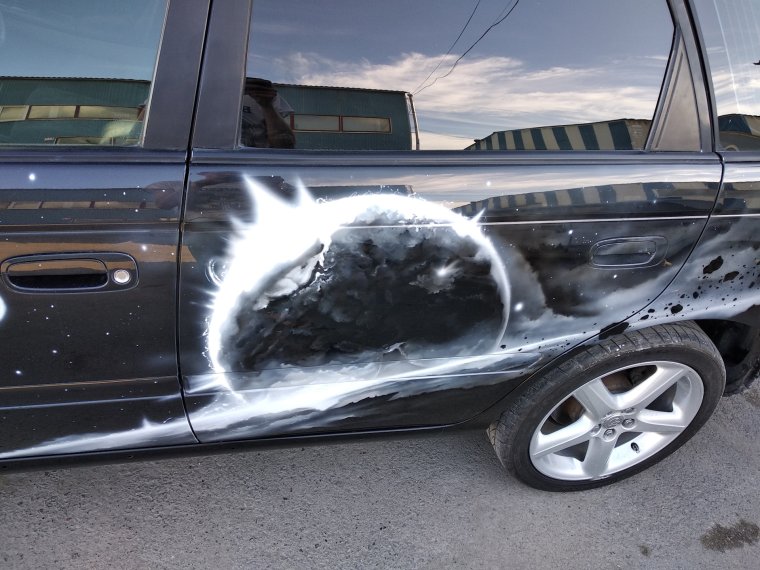 Тойота Калдина аэрография