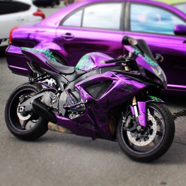 Suzuki GSXR 600 фиолетовый