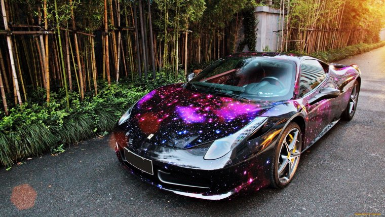 Необычный окрас машины