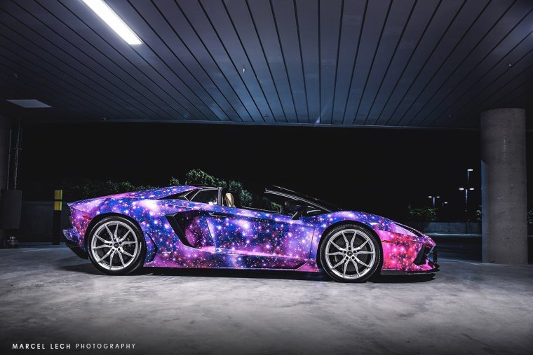 Космический" Lamborghini Aventador Roadster от DXSC " автомо