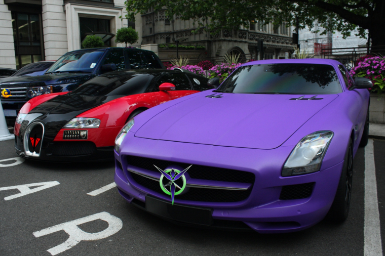 Фиолетовый SLS AMG