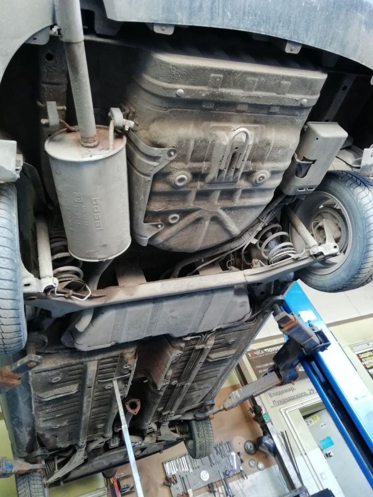 Шевроле Ланос 2008 днище защита