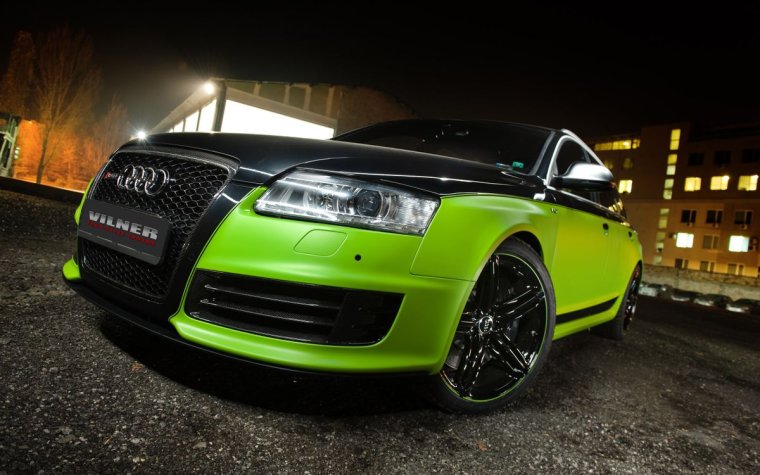 Audi rs6 зеленая