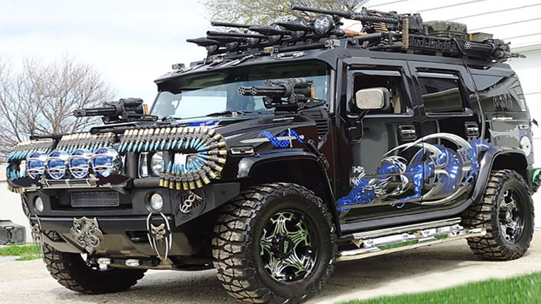 Хаммер h2 военный