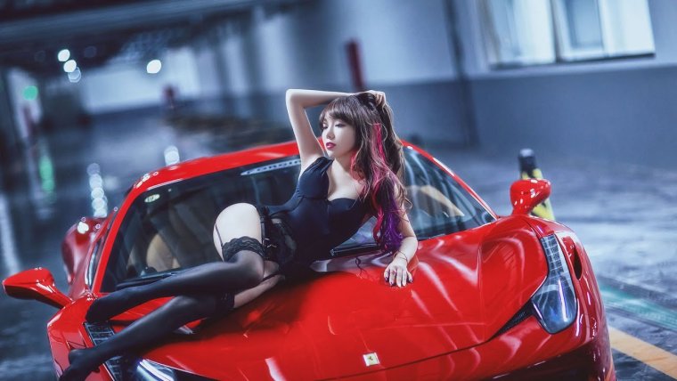 Азиатские девушки и автомобили