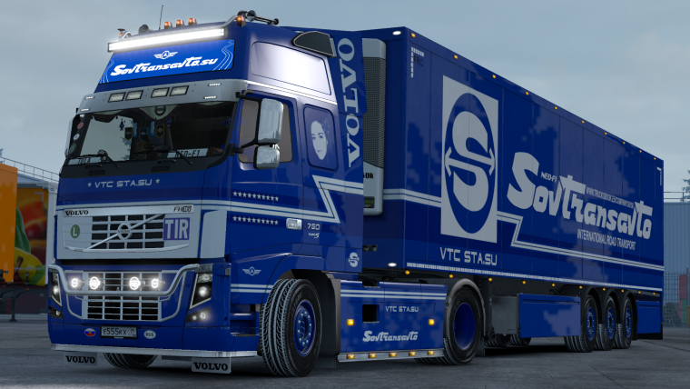 МАЗ-5432 С полуприцепом ОДАЗ-9786 Совтрансавто