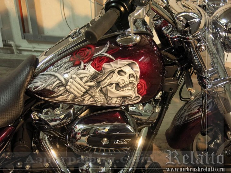 Аэрография Harley Davidson