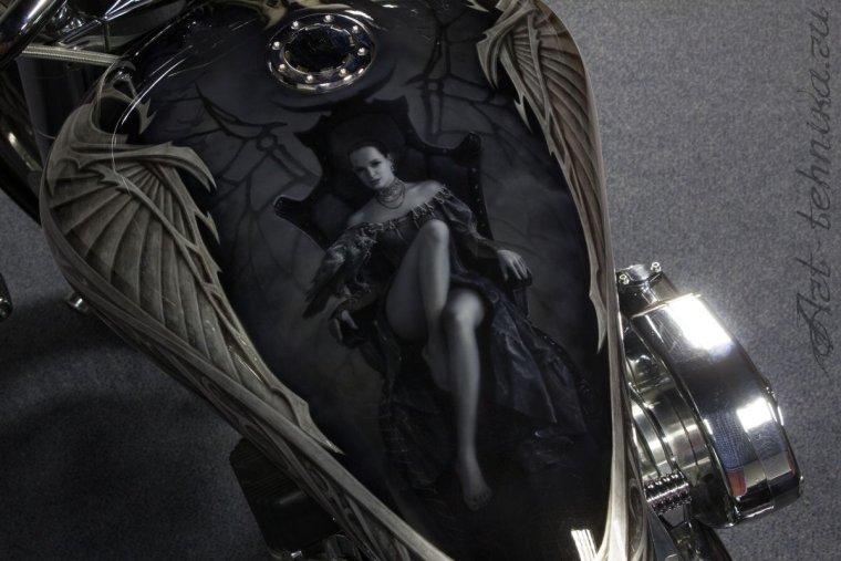 Аэрография на Харлее